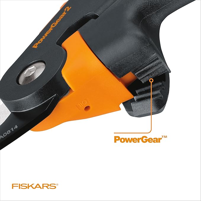 Fiskars Pruning Shears, Bypass Pruner that Cuts Through Stems up to 3/4-Inch, PowerGear Technology For More Power on Every Cut