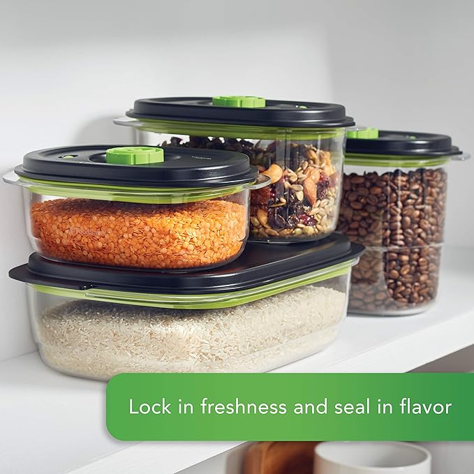 FoodSaver Vacuum Seal Containers (3 Cup and 10 Cup) | Preserve & Marinate