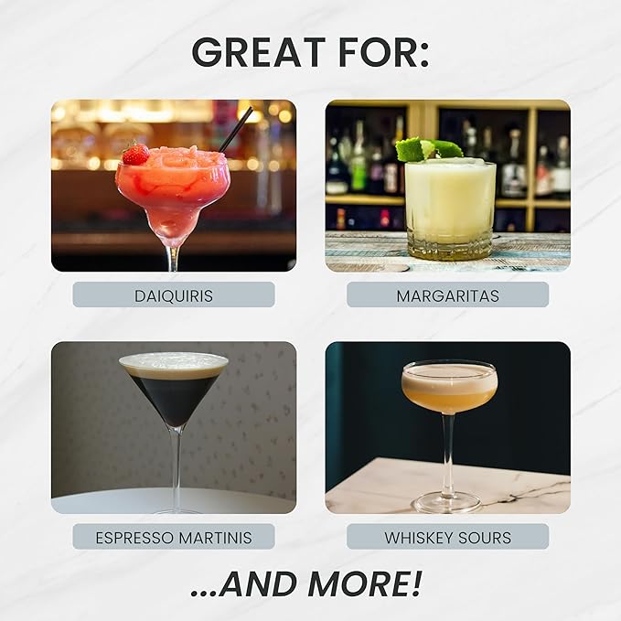 A Bar Above 4-Piece Cocktail Shaker Set, for Professional and Home Bar, Premium Bar Kit Gifts, Includes Strainer, Jigger, Shaker Set, and 4-Hour Cocktail Course