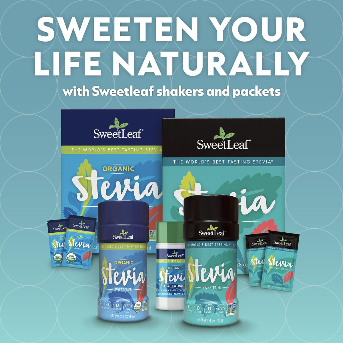 SweetLeaf Stevia Powder Shaker Jar 4 Oz Ea (Pack of 2)