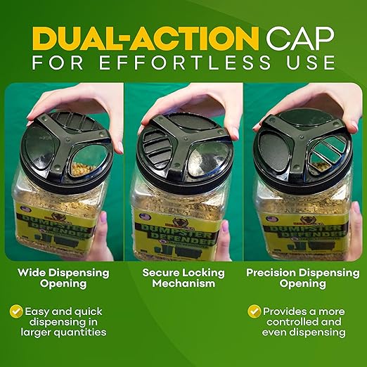 BEEST Dumpster Defender - 3lbs Outdoor Trash Can Deodorizer & Liquid Waste Absorber (Made in USA) Biodegradable Trash Can Odor Eliminator - Powerful Garbage Deodorizer for Always-Fresh Bins - 14 Cups