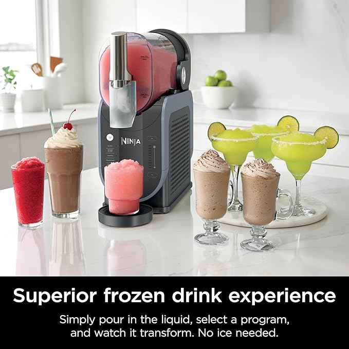 Ninja SLUSHi Professional Frozen Drink Maker with RapidChill Technology, 88 oz. Frozen Drink & Slushie Machine, 5 Preset Programs, Frozen Margaritas, Frappés, and More, Orange Mango, FS301OR