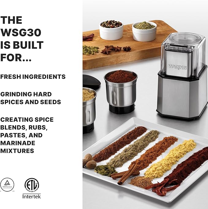 Waring Commercial WSG30 Commercial Medium-Duty Electric Spice Grinder