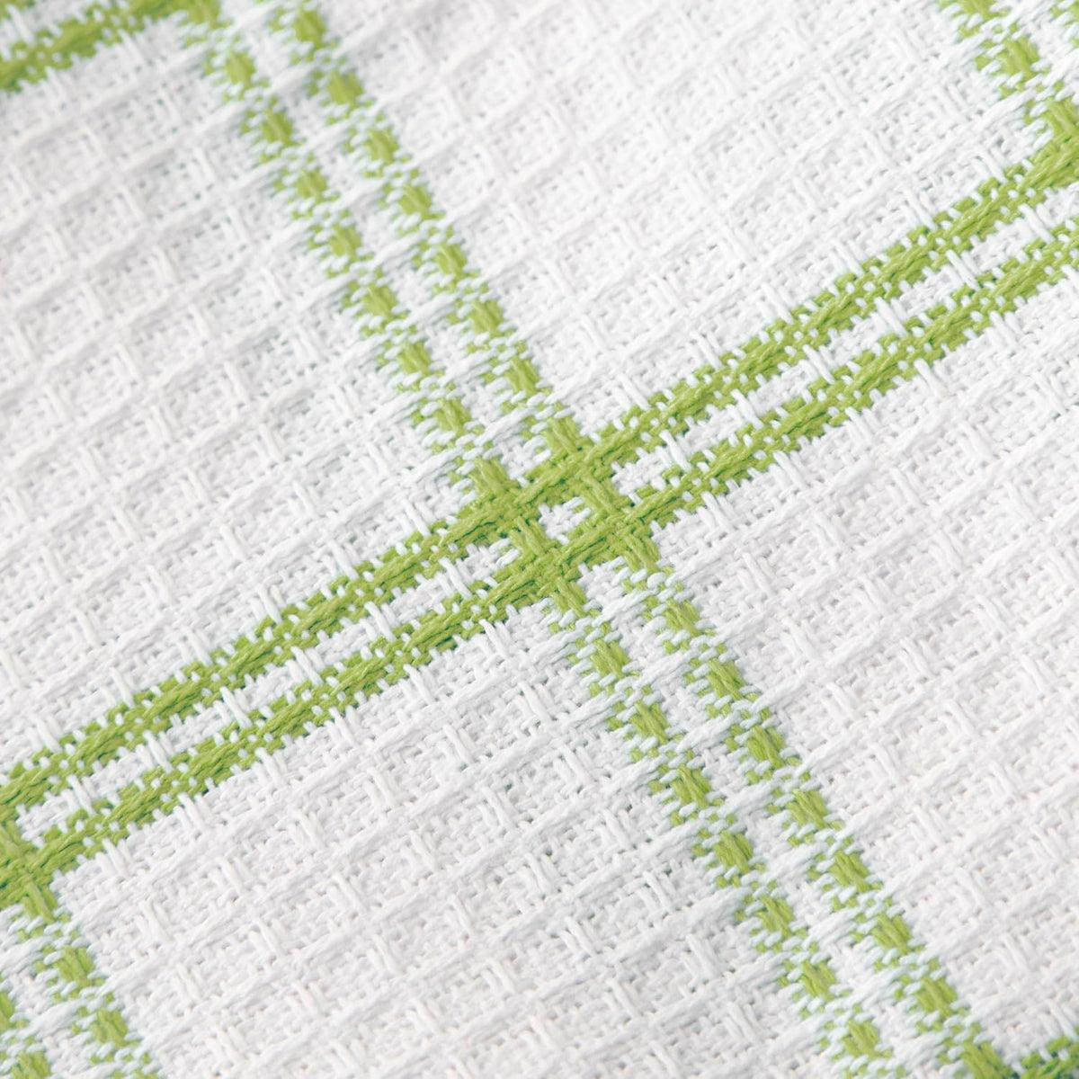 T-fal Premium Waffle Dish Cloths: Highly Absorbent, Super Soft Long Lasting - 100% Cotton, 12"x13" Towel for Cleaning & Drying, (8-Pack), Green