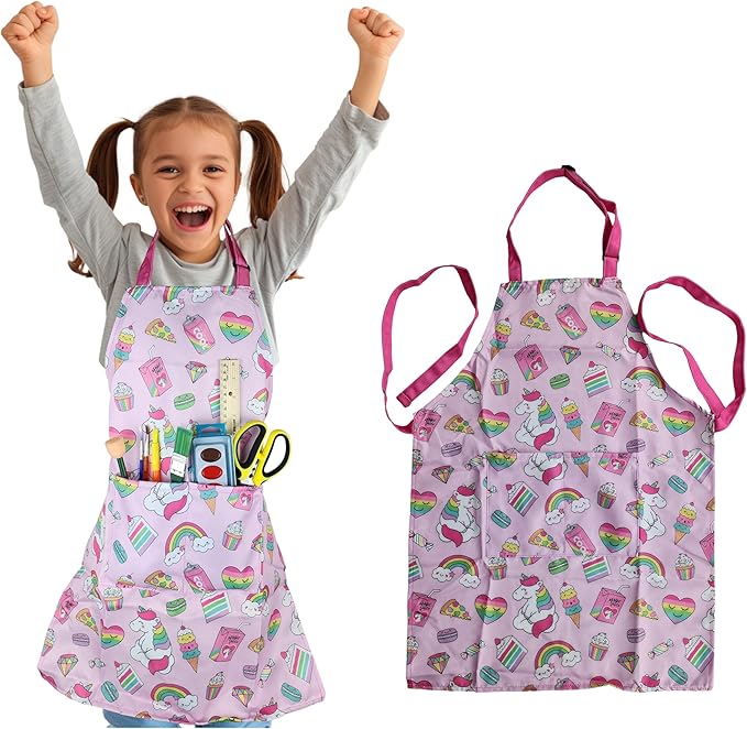 Kids Apron - cooking, gardening, artist, painting, cleaning, baking, pottery, chef, kitchen - gift boys, girls