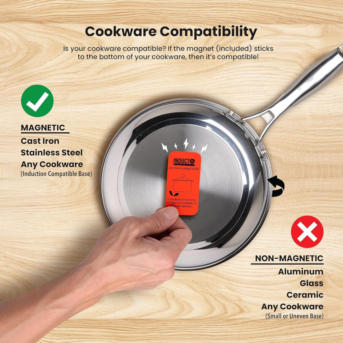 Homewell Inducto Dual Induction Cooktop Countertop Burner, Portable Electric Cooktop with Two Heating Zones, Energy-Efficient Countertop Stove, Easy-to-Clean Glass Surface, Black 1800W