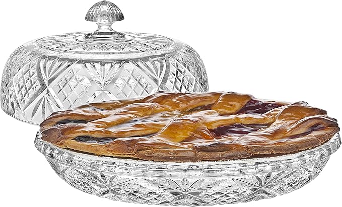 Godinger Pie Dome, Pie Plate, Pie Platter, Pie Plate with Dome, Platter Server with Dome