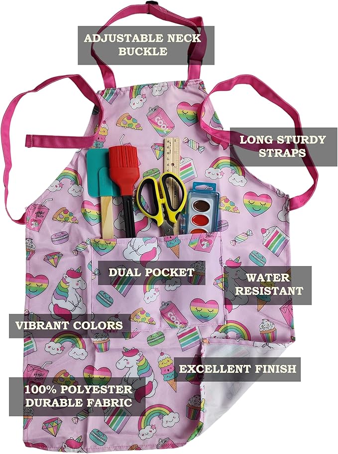 Kids Apron - cooking, gardening, artist, painting, cleaning, baking, pottery, chef, kitchen - gift boys, girls