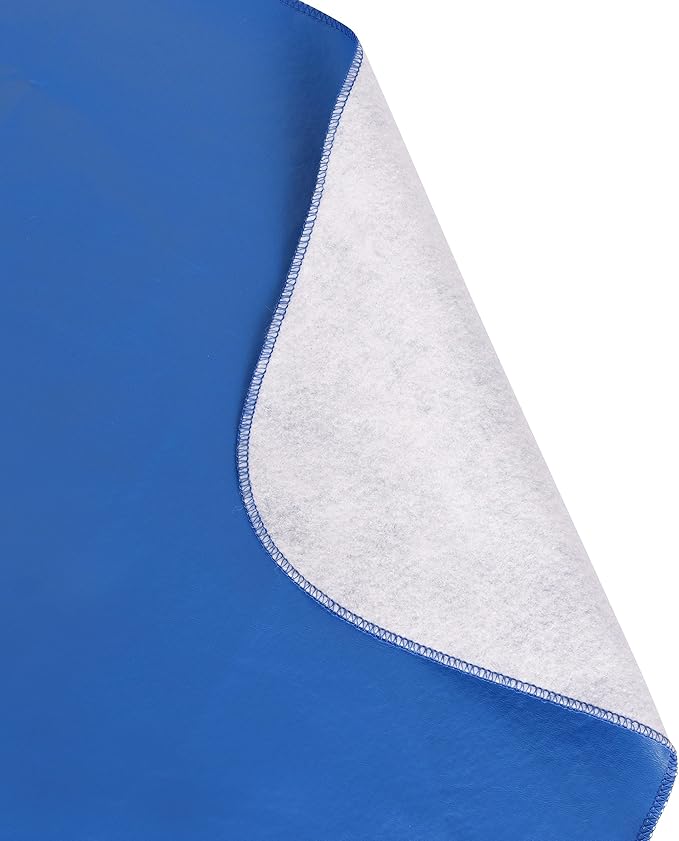 Yourtablecloth Heavy Duty Vinyl Rectangle or Square Tablecloth – 6 Gauge Heavy Duty Tablecloth – Flannel Backed – Wipeable Tablecloth with Vivid Colors & Many Sizes 52 x 90 Sky Blue
