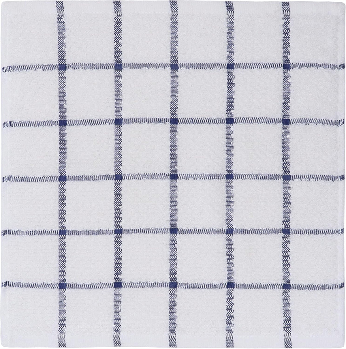 Cotton Dish Towels for Kitchen, Terry Dish Cloths for Washing Dishes, 12 x 12 Inches, Light and Soft, Quick Drying Dish Rags for Cleaning, 8pc/Set (Blue)