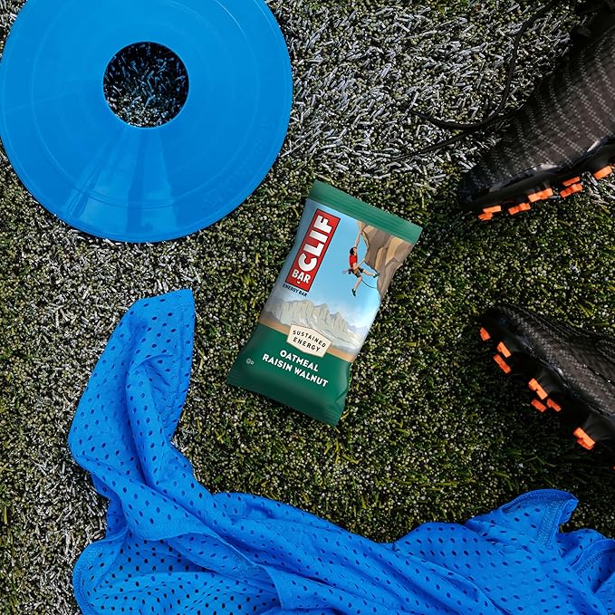 CLIF BAR - Energy Protein Bars - Oatmeal Raisin Walnut - Made with Organic Oats - Energy Bars - Non-GMO - (10 Pack)