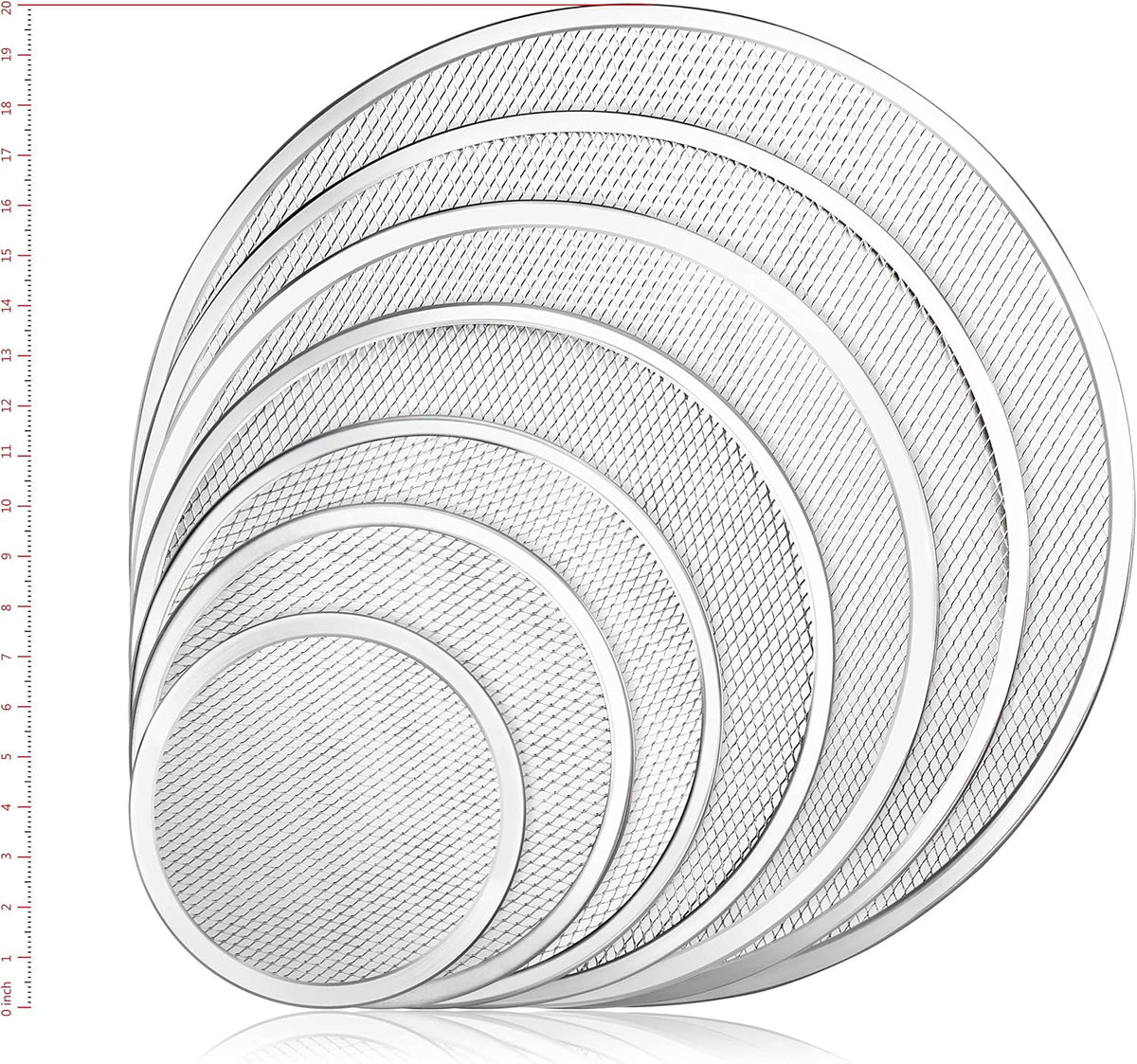 New Star Foodservice Restaurant-Grade Aluminum Pizza Baking Screen, Seamless (20-Inch (Pack of 1))