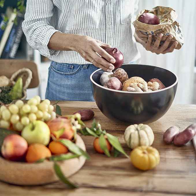 Emile Henry Deep Food Storage Bowl, 10.6 x 7.3in, Burgundy