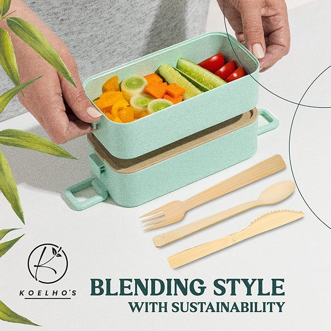 KOELHO'S Pre-Rolled Bamboo Cutlery Set 24-Pack 96 PCS | Bamboo Disposable Utensils 100% Biodegradable and Eco-Friendly | Wooden Utensils Disposable for Parties, Weddings, and Events