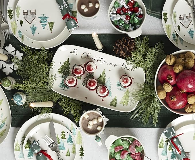 Lenox 885761 Balsam Lane Hors D'Oeuvre Tray, Christmas & Holiday Hosting
