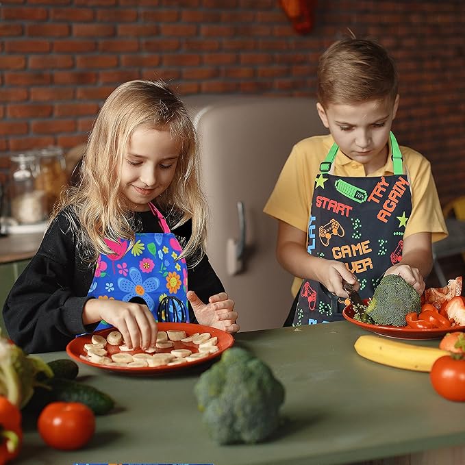 Kids Apron - cooking, gardening, artist, painting, cleaning, baking, pottery, chef, kitchen - gift boys, girls