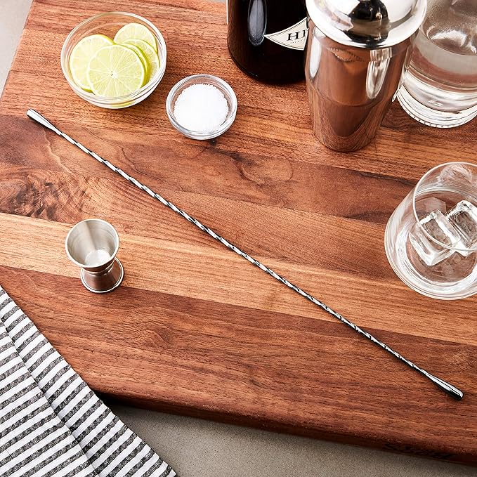 Barfly Bar Spoon, 17 1/8" (43.5 Cm), Gun Metal Black