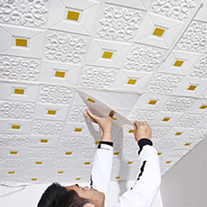 3D Brick Ceiling Wall Stickers