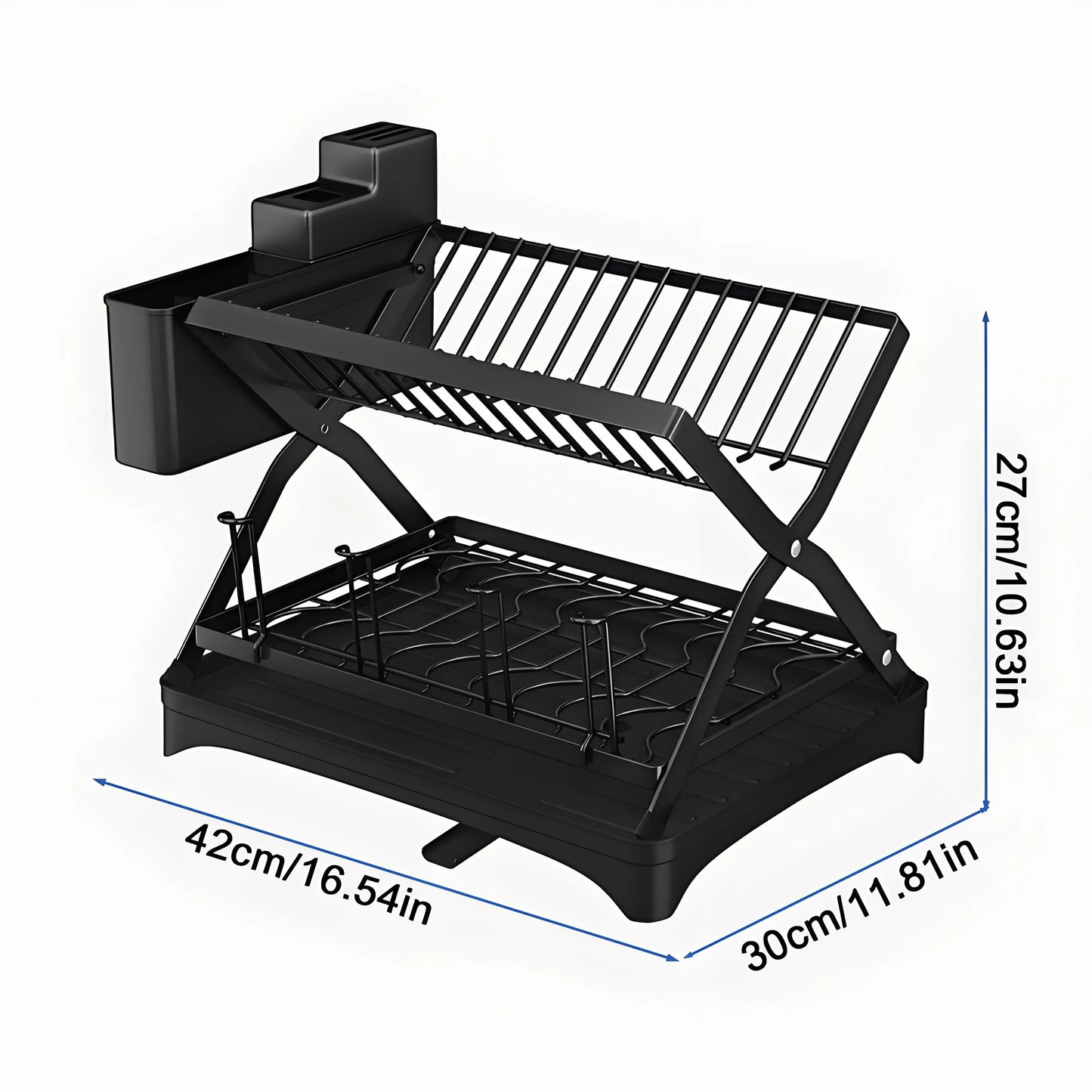 Collapsible Bowl and Plate Rack
