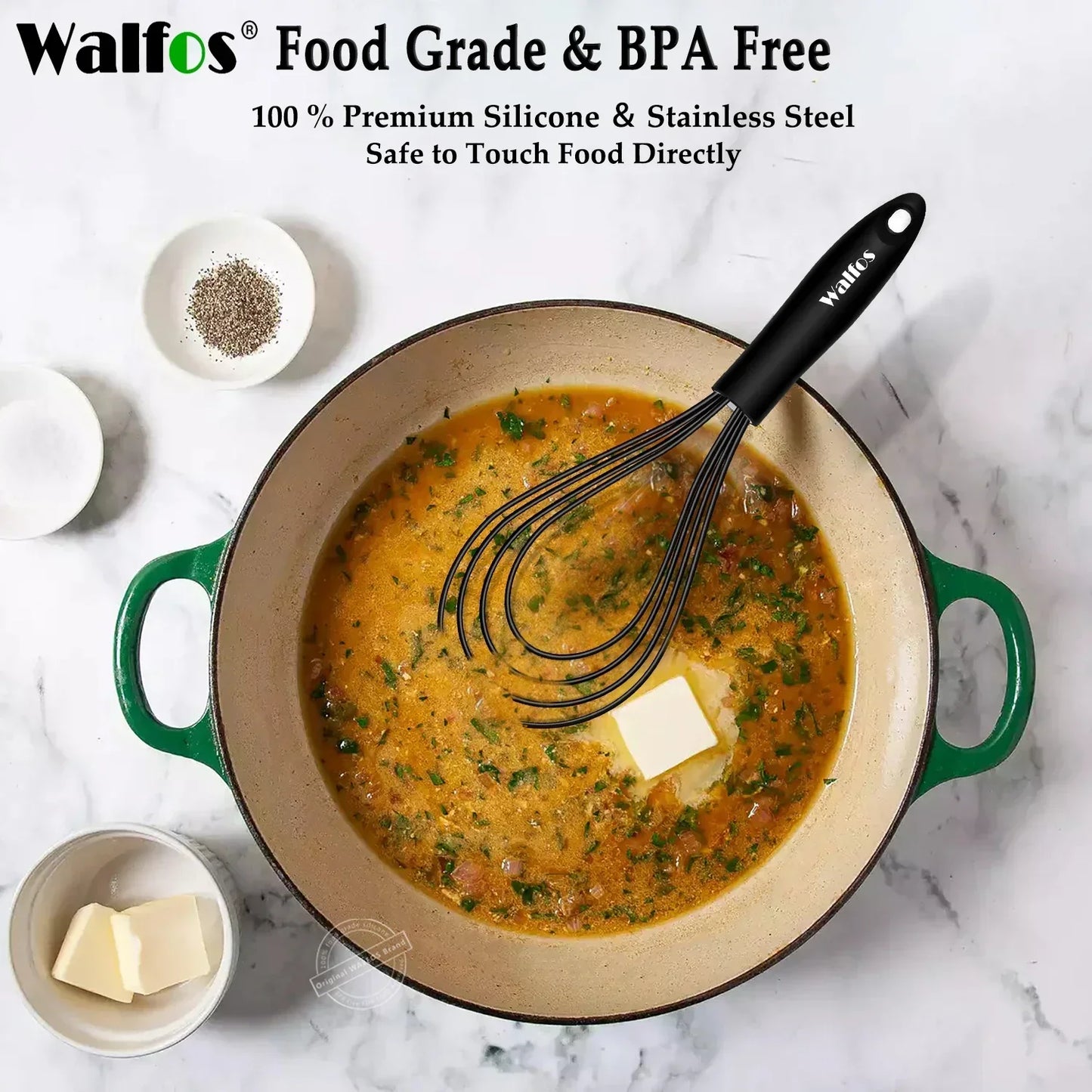 WALFOS Silicone Balloon Whisk