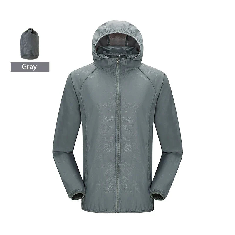 LNGXO Unisex Waterproof Windbreaker