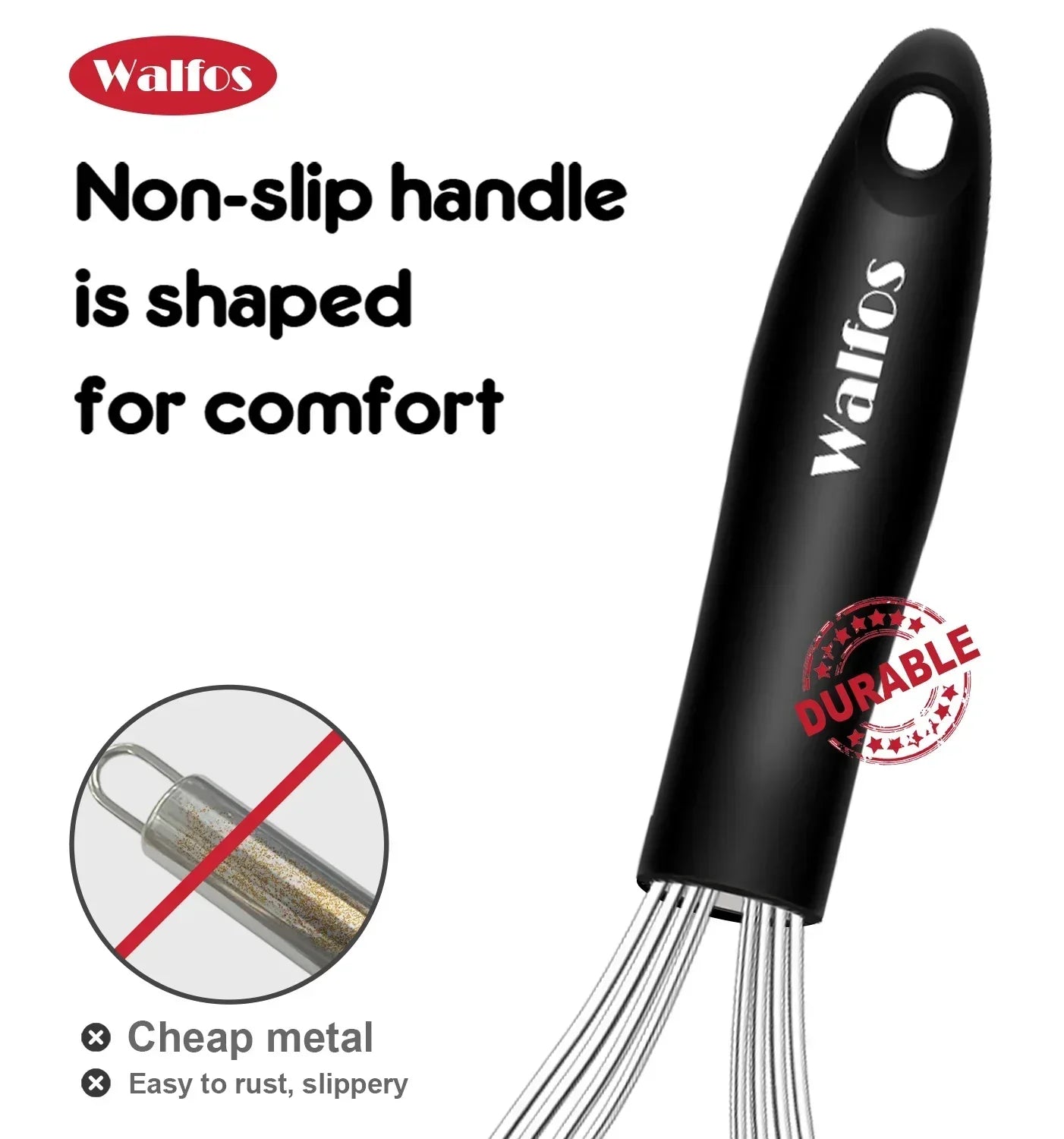 WALFOS Silicone Balloon Whisk