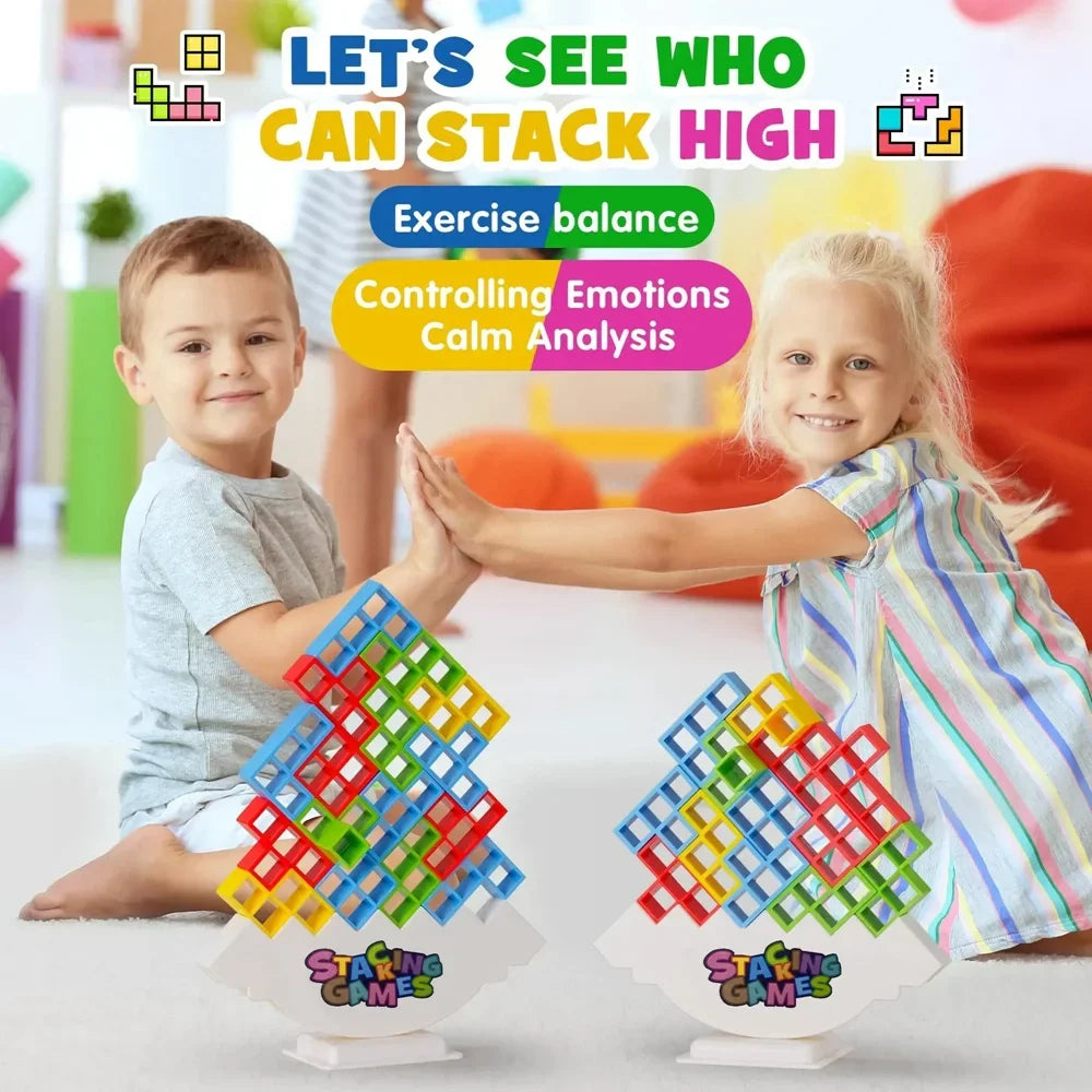 Tetra Tower Balance Block Game