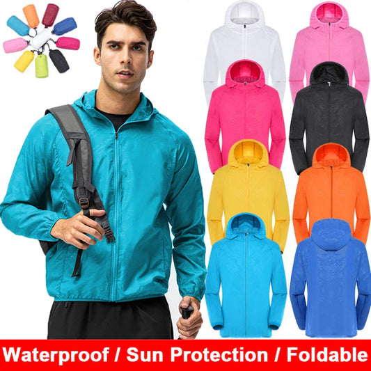 Unisex Waterproof Windbreaker Outdoor Jacket