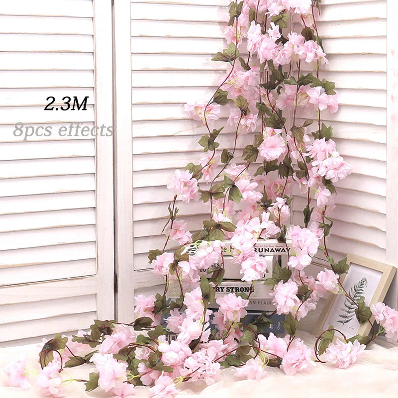 Kahaul Silk Cherry Blossom Vine