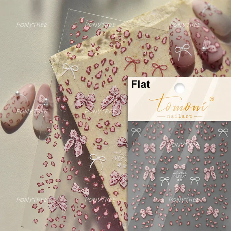 Bowknot 3D Nail Art Stickers