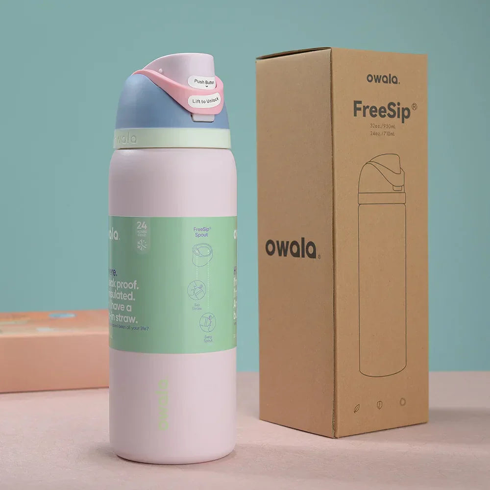 Owala Free Sip Water Bottle Black