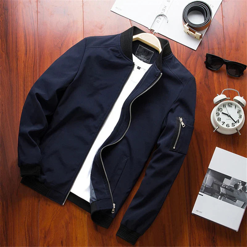 Men’s Slim Bomber Windbreaker Jacket