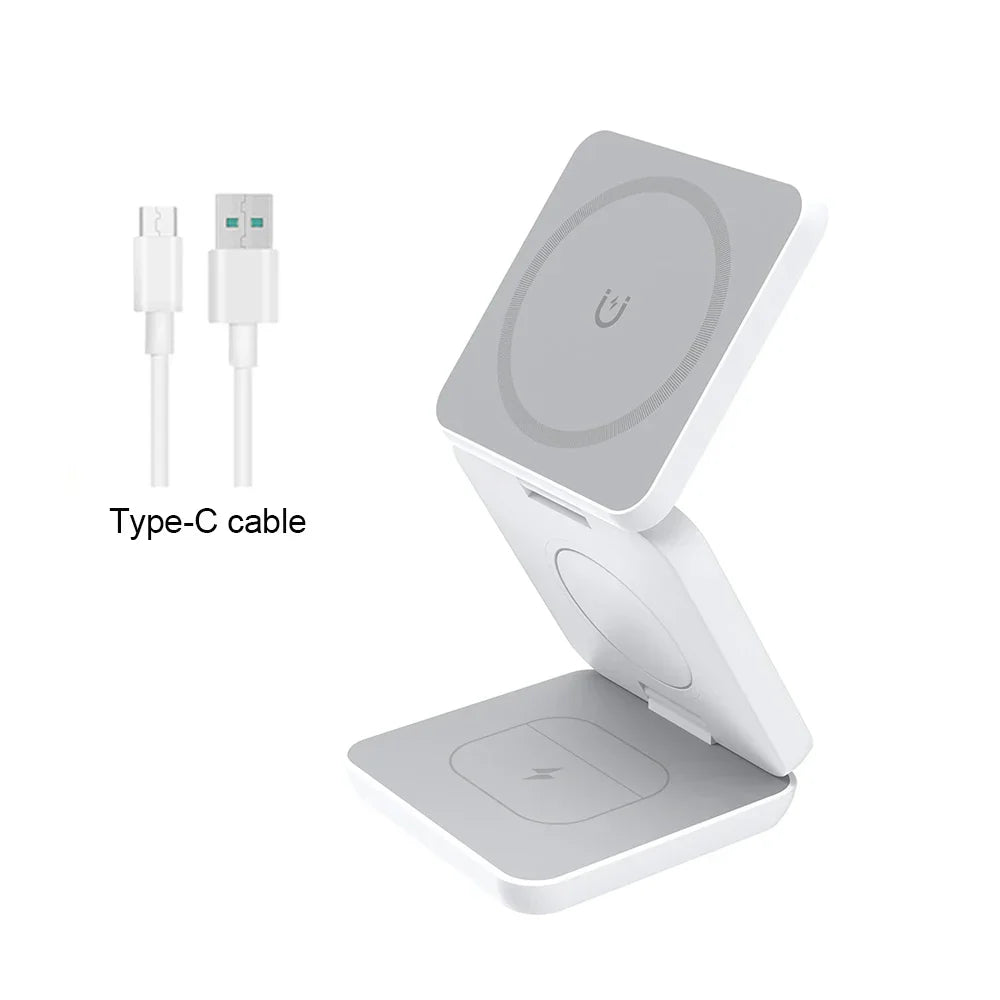 3-in-1 Foldable Magnetic Charger