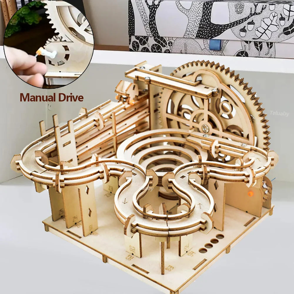 3D Wooden Puzzle Marble Kit