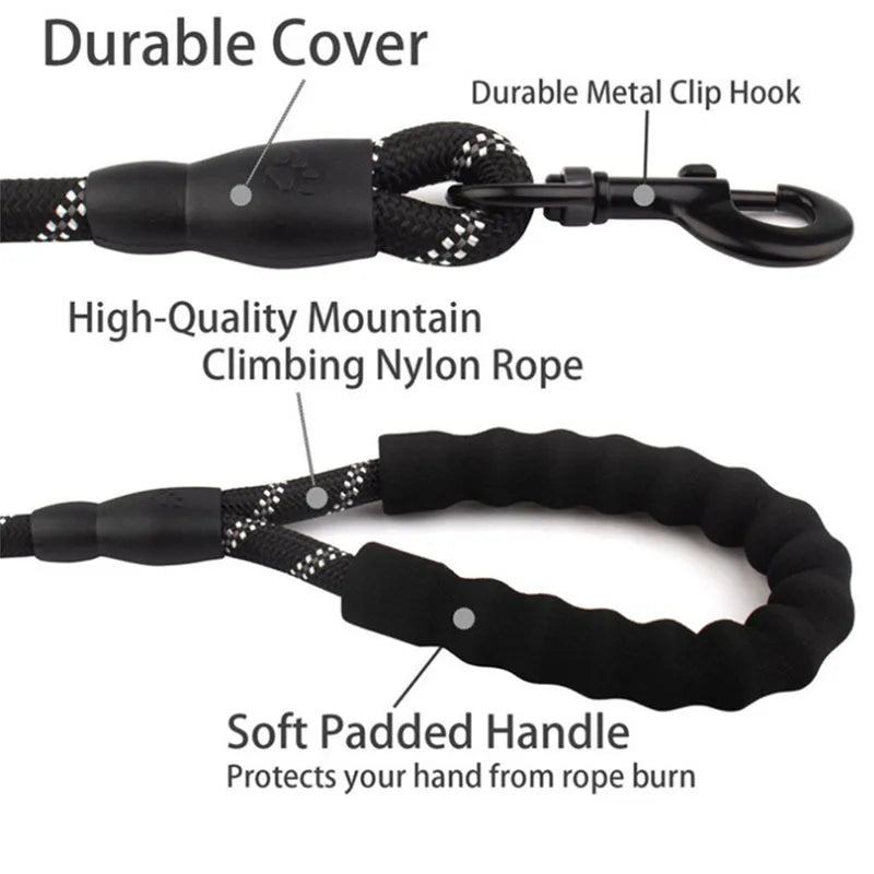 Reflective Heavy-Duty Dog Leash