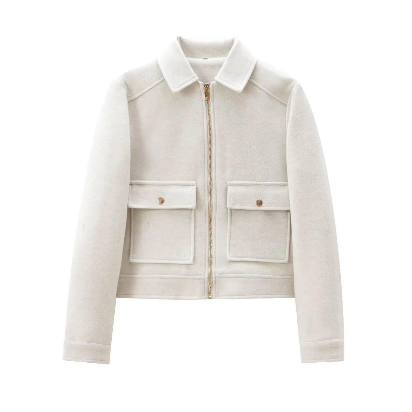 Elegant Women's Winter Zipper Jacket