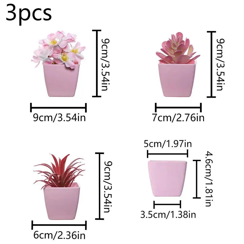 Year-Round Faux Potted Flowers