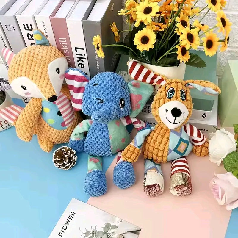 Interactive Plush Pet Chew Toy