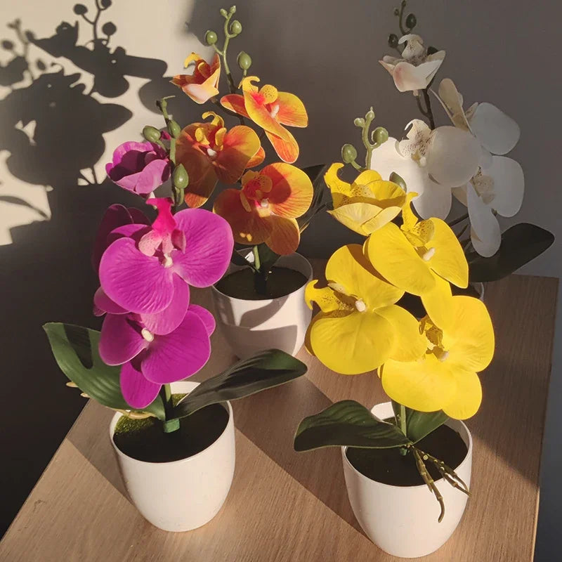 Artificial Butterfly Orchid Bonsai