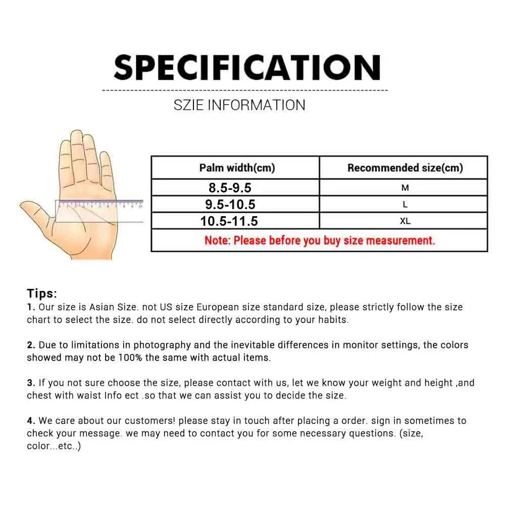 Touchscreen Full Finger Moto Gloves