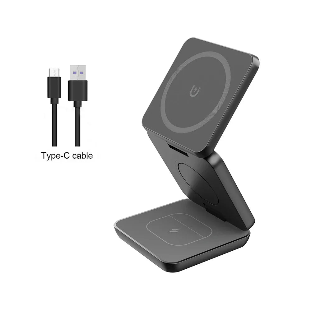 3-in-1 Foldable Magnetic Charger