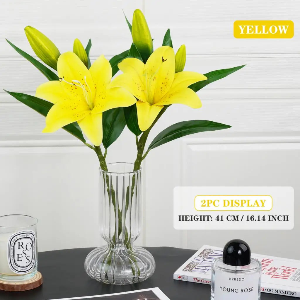 Artificial Silk Lily Bouquet