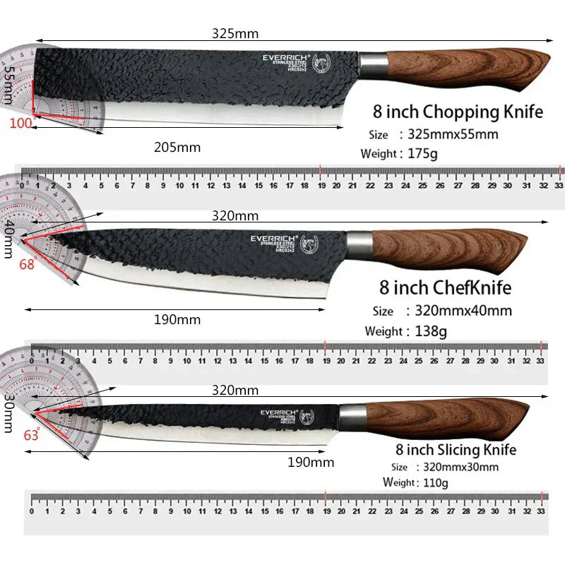 6-Piece Stainless Kitchen Knife Set