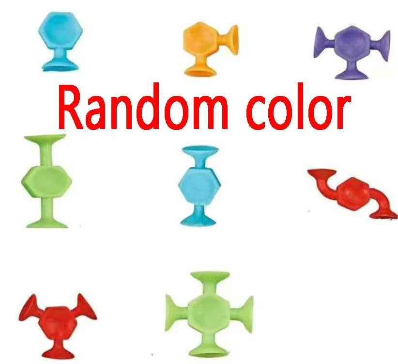 Silicone Sucker Building Block Toy