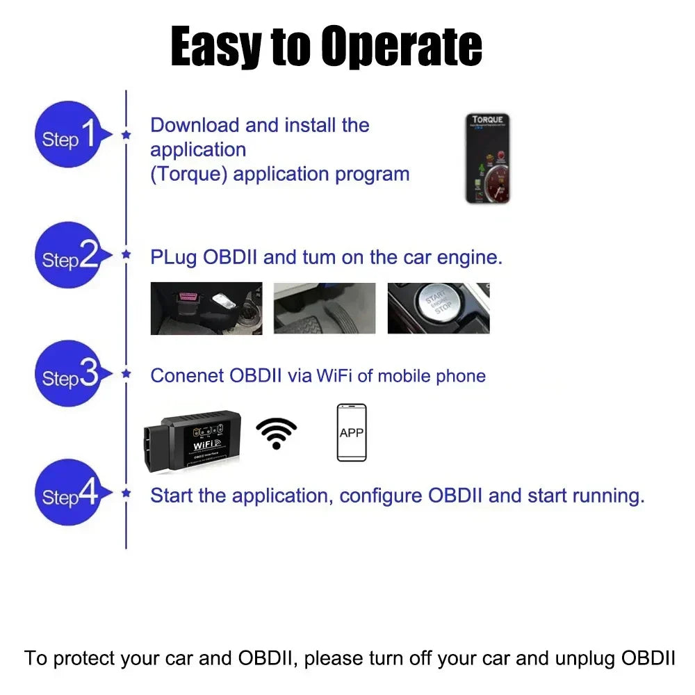 ELM327 WiFi OBD2 Scanner