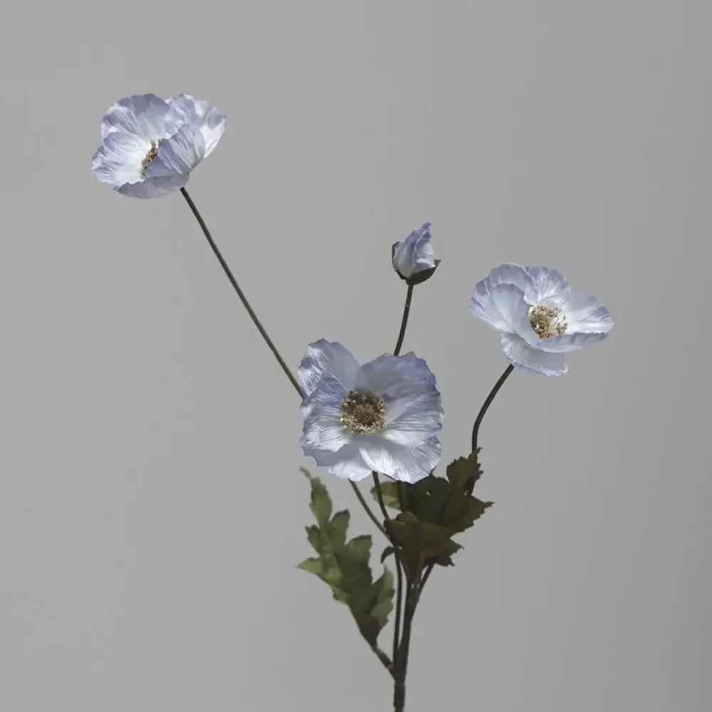 Silk Poppy Flower Stem