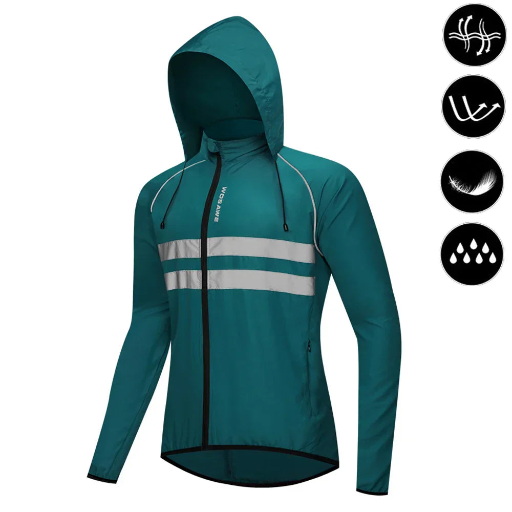 WOSAWE Men’s Cycling Windbreaker Jacket