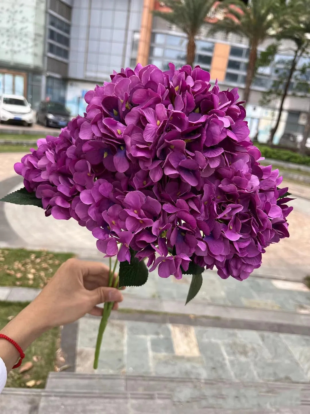 Large White Pink Hydrangea Bouquet