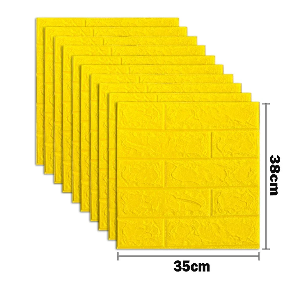 3D Foam Brick Wall Stickers