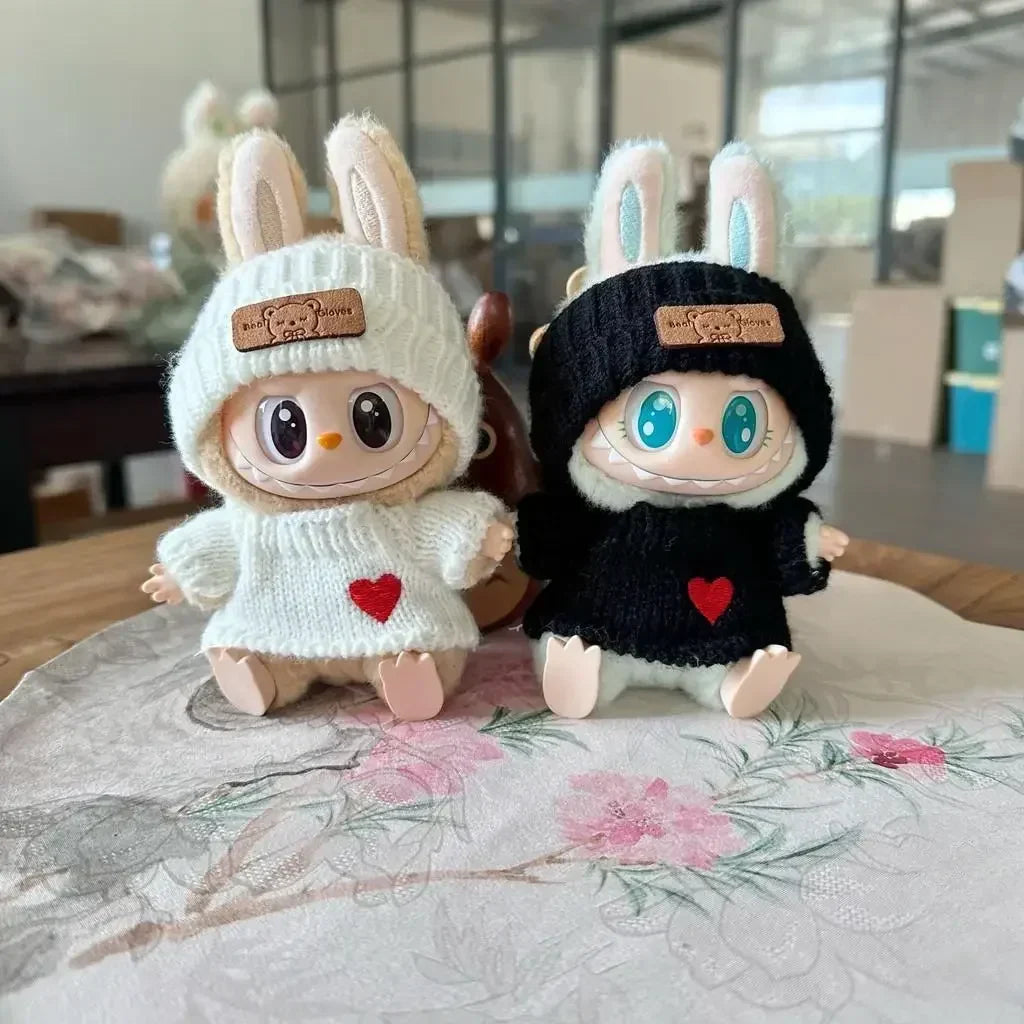17cm Labubu Hoodie Outfit